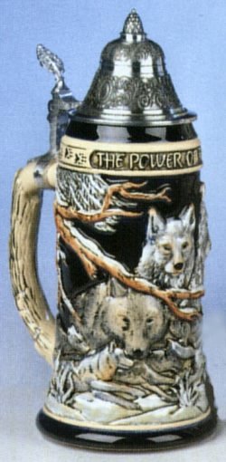 Power of the Pack Wolf LE German Beer Stein .75L